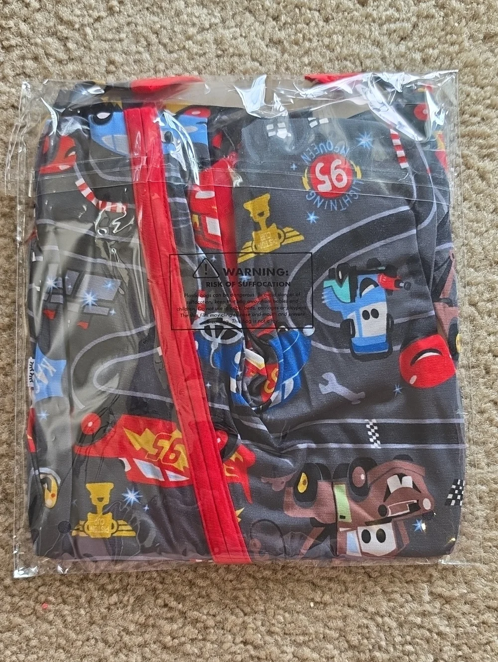 Little Sleepies Disney Pixar Piston Cup Zippy Size 3-6M